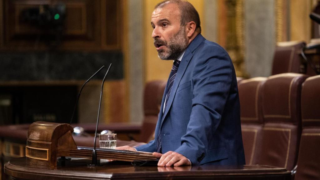 Josep Pagès, diputado de Junts per Catalunya, en la tribuna del Congreso.