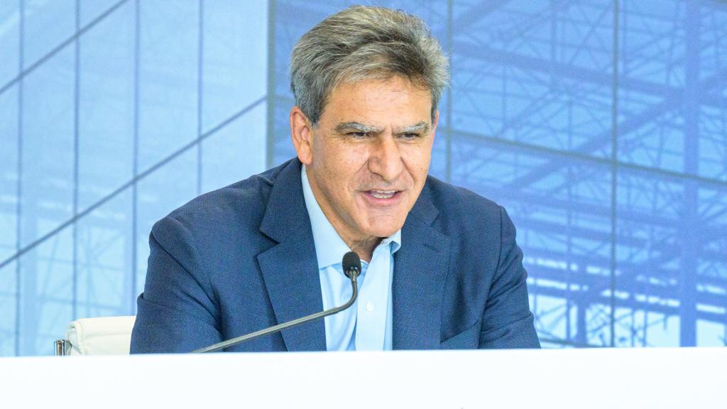 José Antonio Álvarez, consejero delegado de Santander, durante la presentación de resultados del primer semestre.