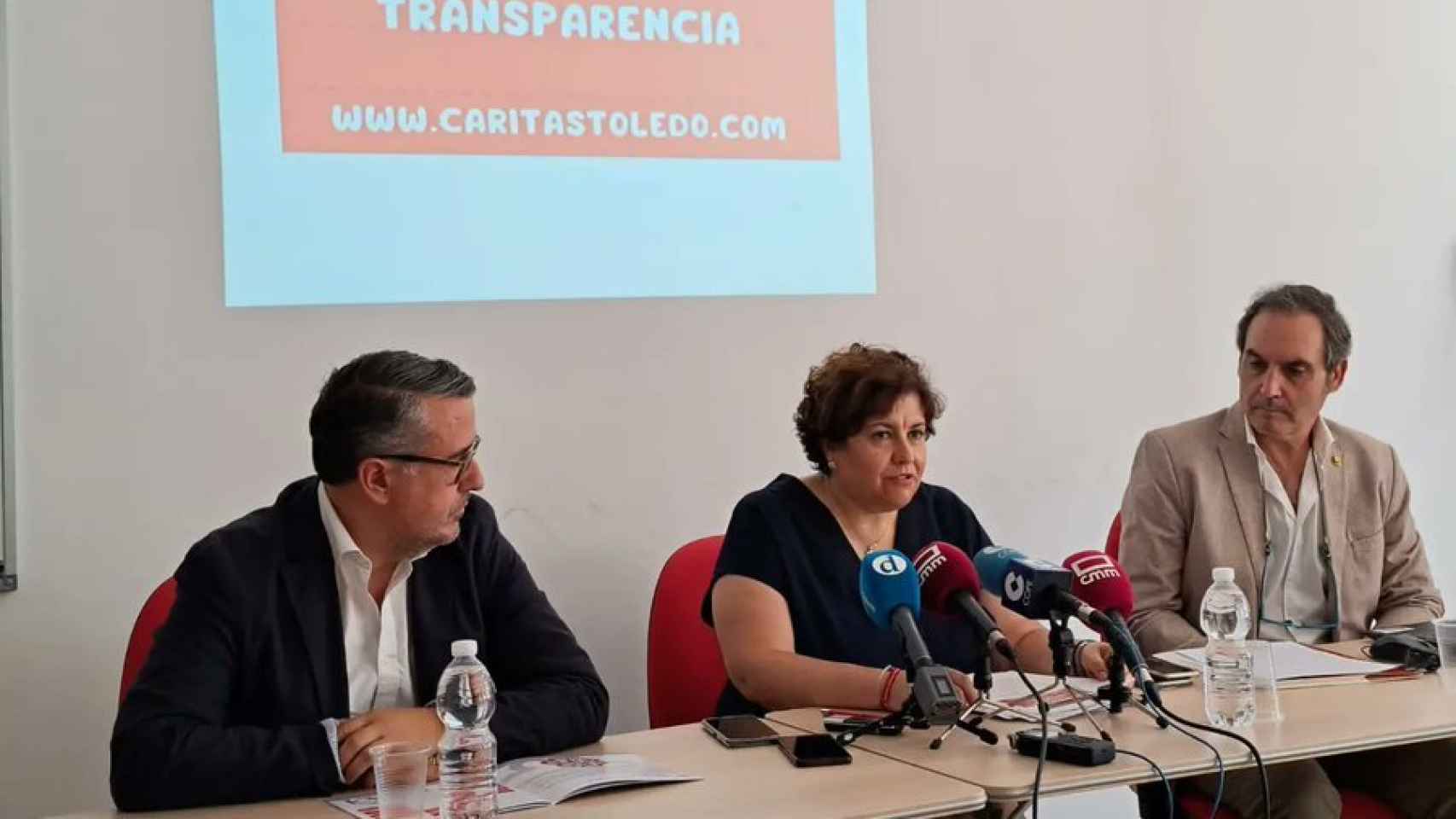 Rueda de prensa de Cáritas Toledo para presentar el portal de transparencia