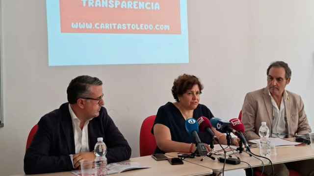 Rueda de prensa de Cáritas Toledo para presentar el portal de transparencia