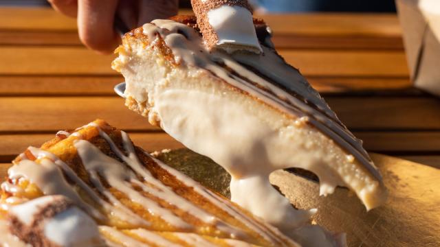 Tarta de queso de Kinder de la Cheesequería.