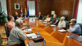 Encuentro del subdelegado del Gobierno en Zamora con alcaldes de zonas afectadas por incendios