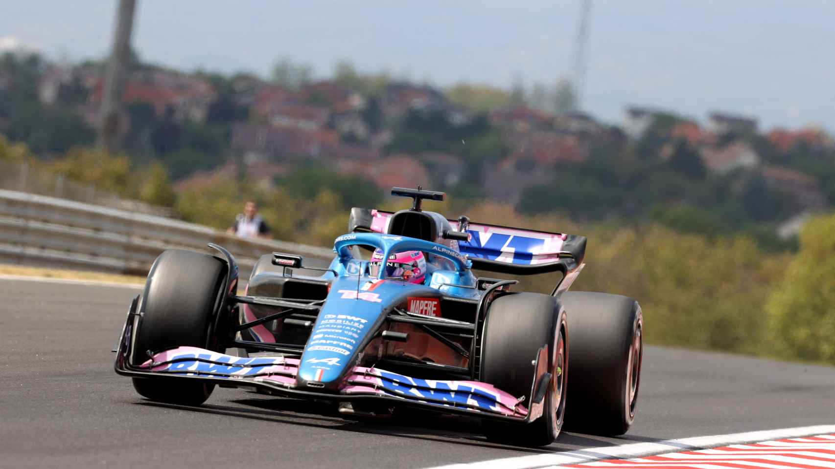 Fernando Alonso en el Gran Premio de Hungría