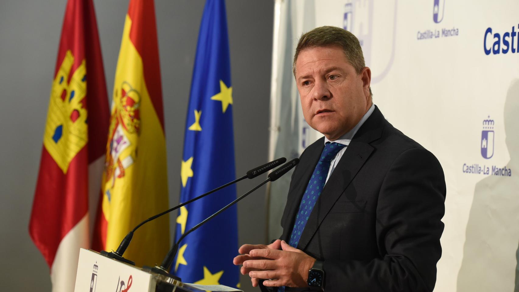 Emiliano García-Page, presidente de Castilla-La Mancha. Foto: JCCM.