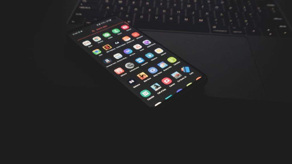Aplicaciones en un la pantalla de un teléfono móvil Android.