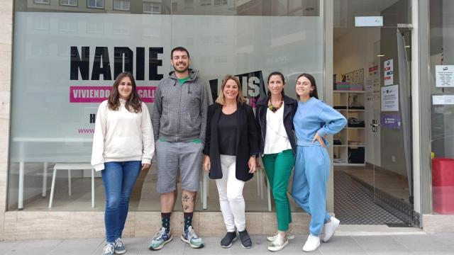 El equipo de Hogar Sí en A Coruña.