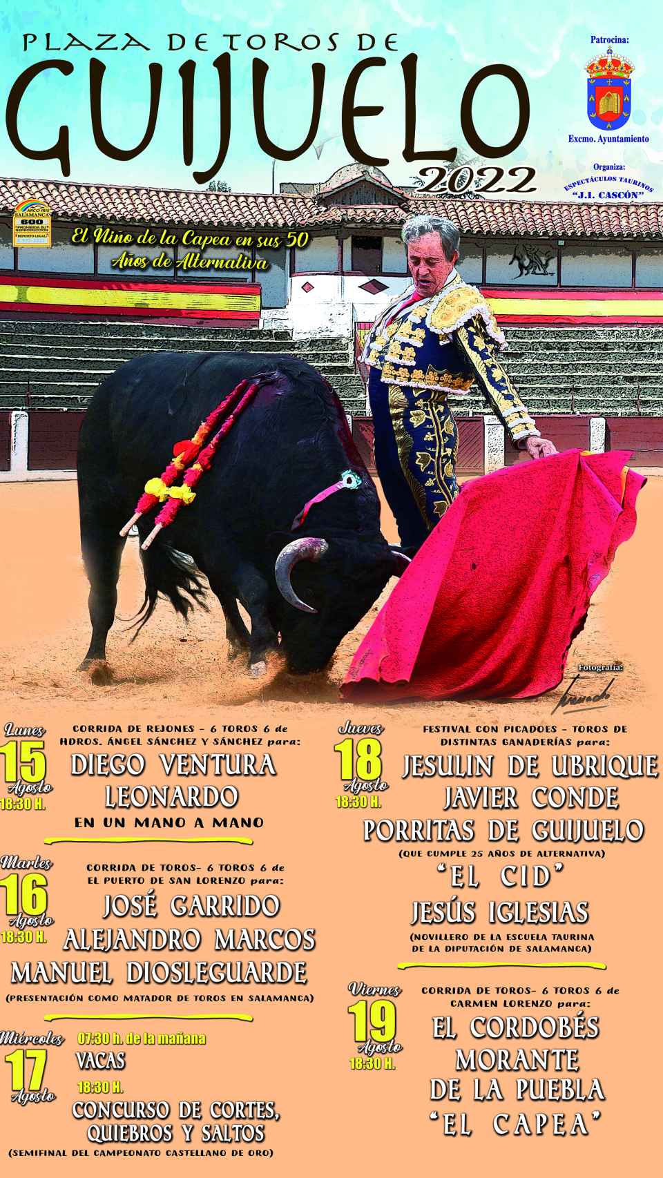 Cartel Feria Taurina Guijuelo 2022