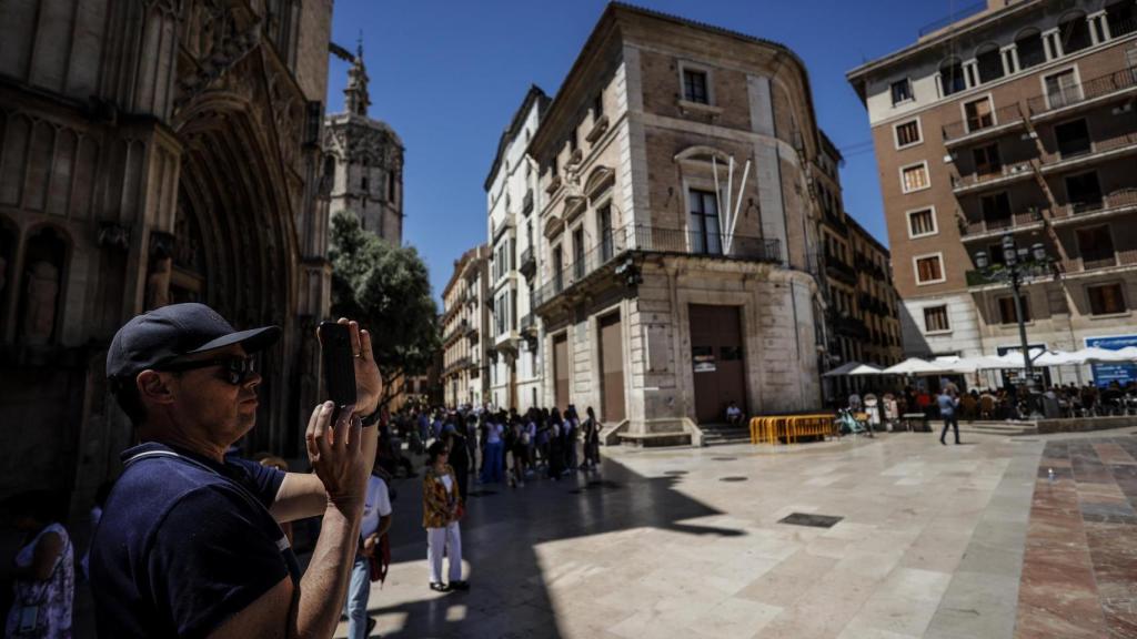 Turistas en Valencia, la semana pasada.