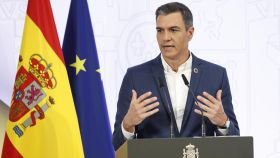 Pedro Sánchez, presidente del Gobierno, ofrece el tradicional balance del curso político antes del parón de las vacaciones el pasado viernes.