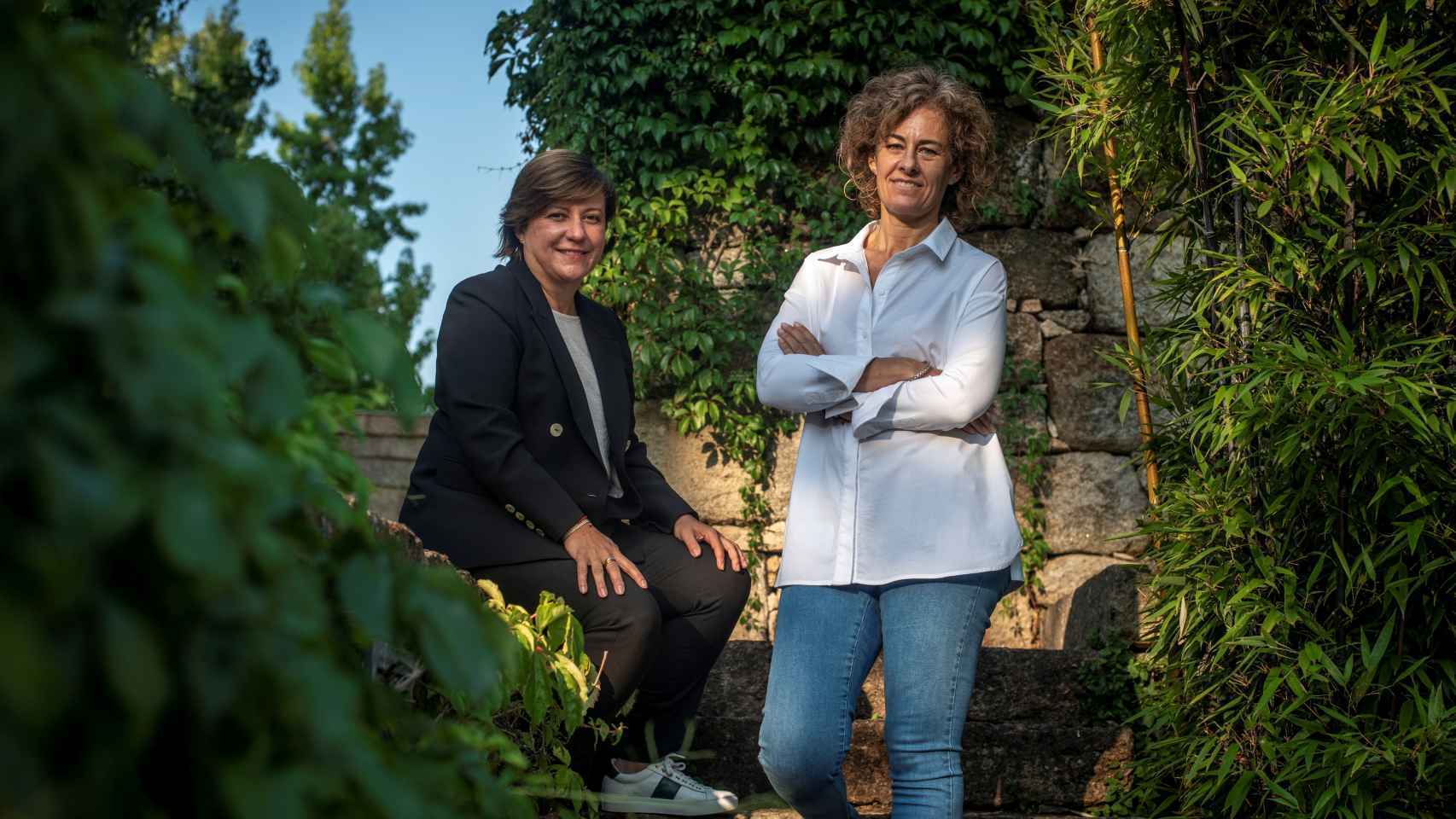 Cristina Mariño junto a Dora Casal, CEO de Roberto Verino,