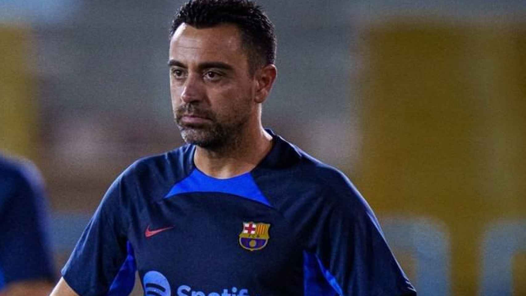 Xavi Hernández, en la pretemporada del FC Barcelona