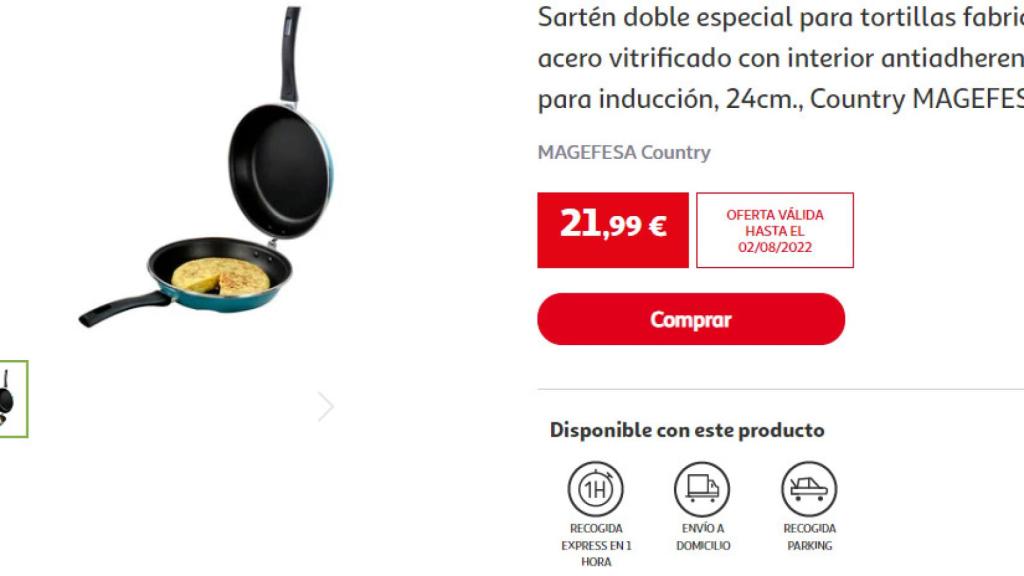 Sartén doble especial para tortilla