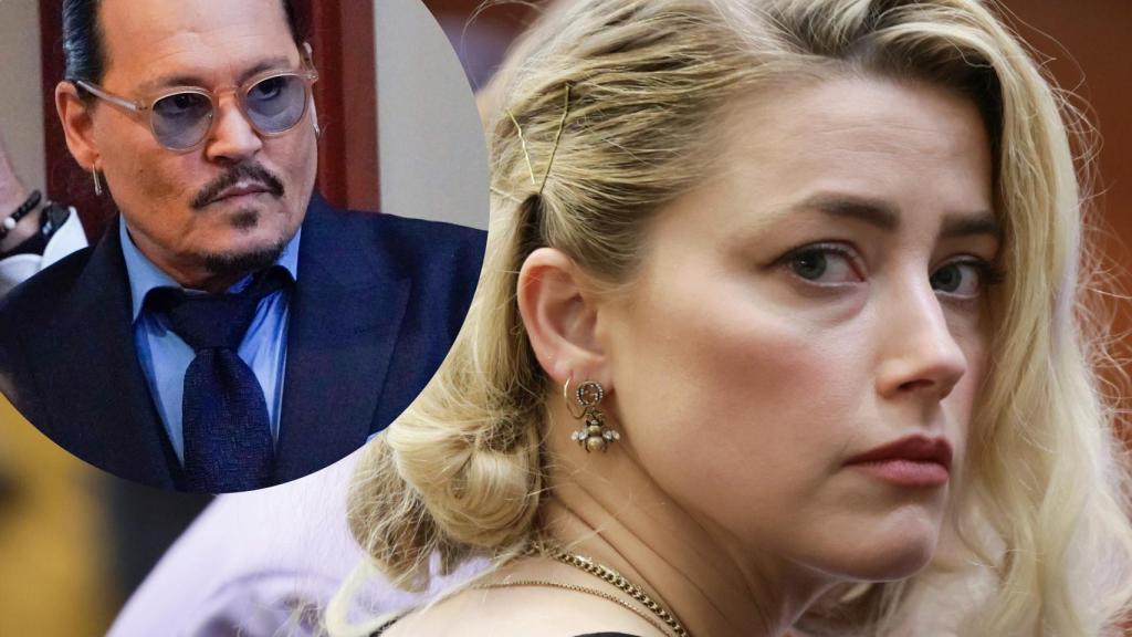 Amber Heard y Johnny Depp en un montaje de EL ESPAÑOL.