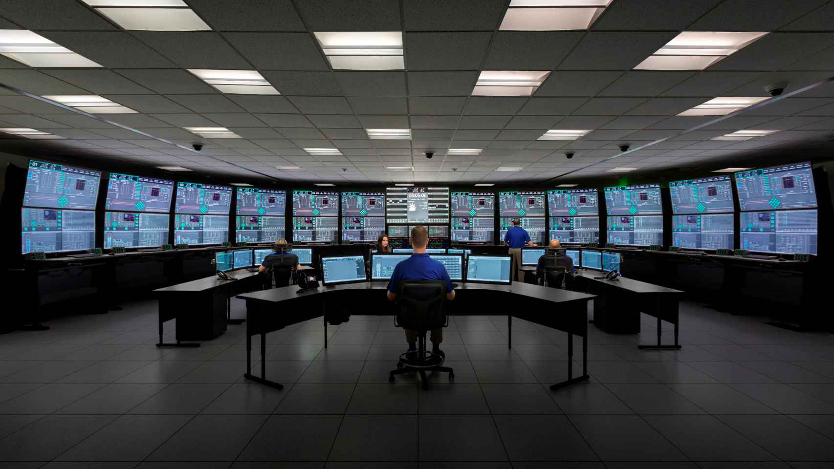 Simulador de centro de control de central nuclear