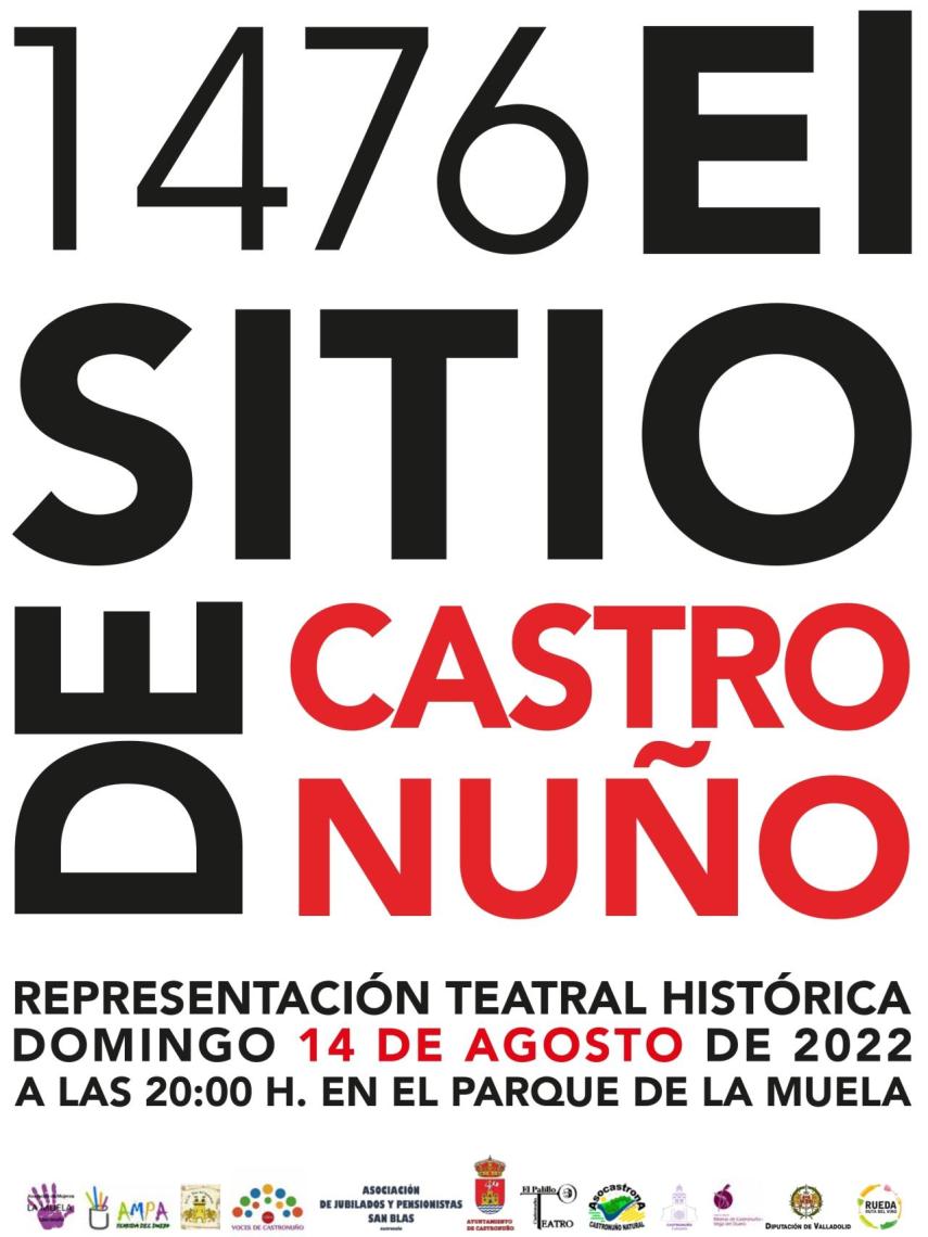 Cartel de la recreación histórica 'El Sitio de Castronuño'