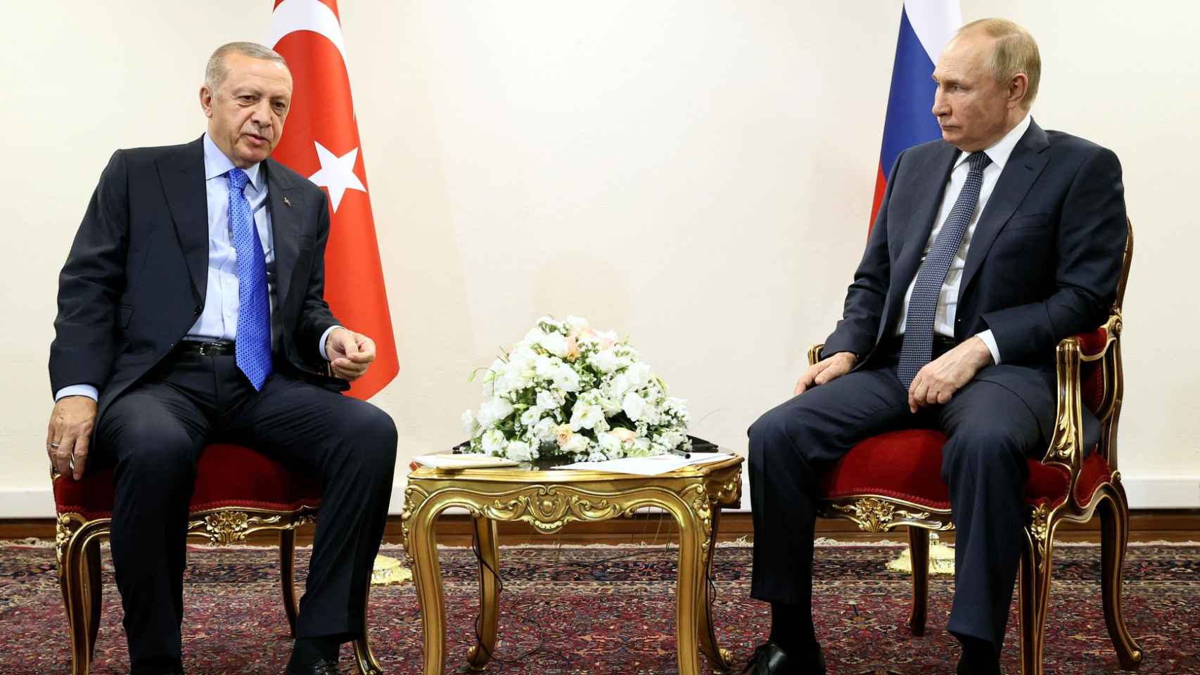 El presidente turco, Recep Tayyip Erdogan, junto al ruso, Vladimir Putin en una imagen del 19 de julio.