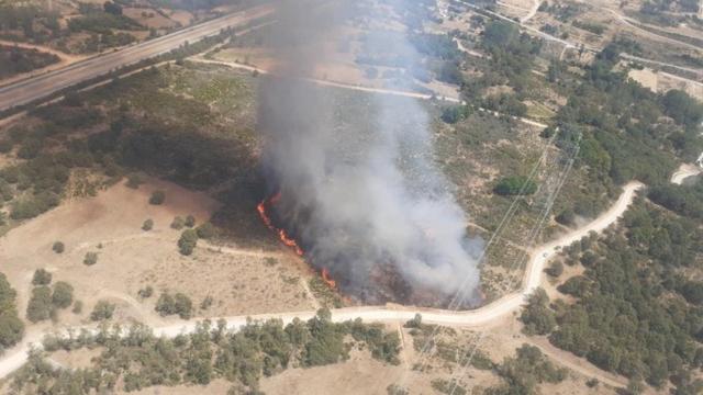 Incendio en Asturianos, en Zamora