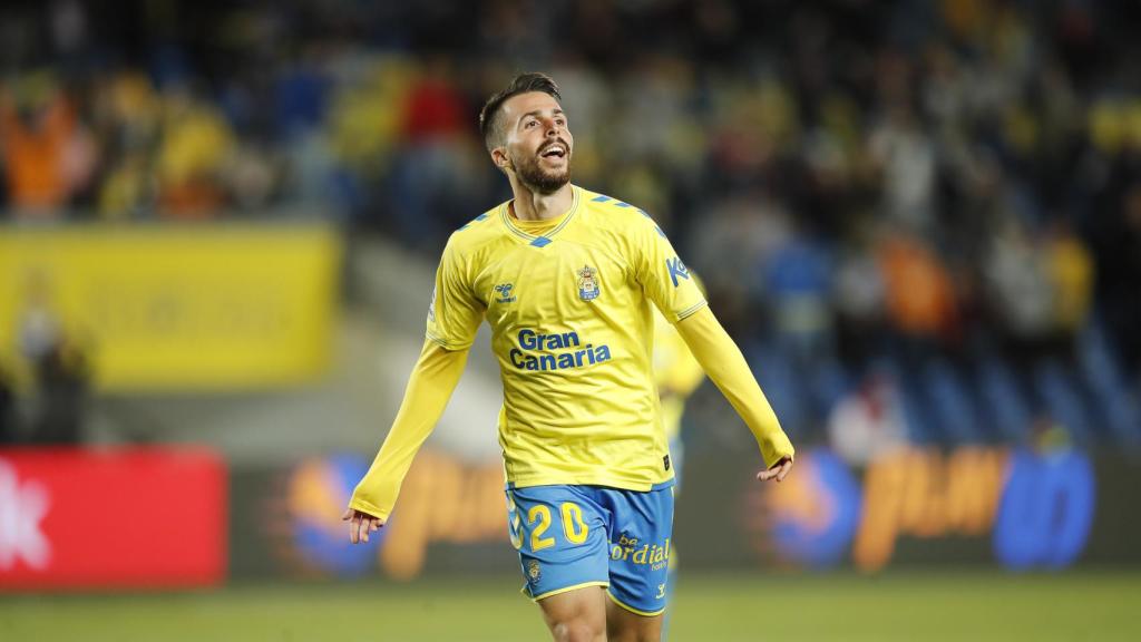 Kirian Rodríguez celebrando un gol