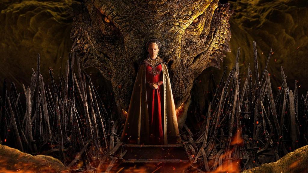 La princesa Rhaenyra en el póster de 'La casa del dragón'.