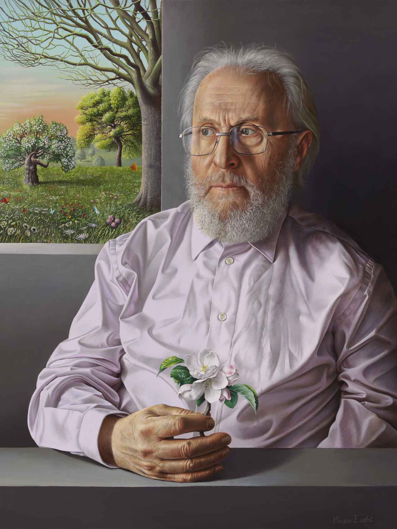 Retrato de José Escofet, también pintor y padre de la artista.