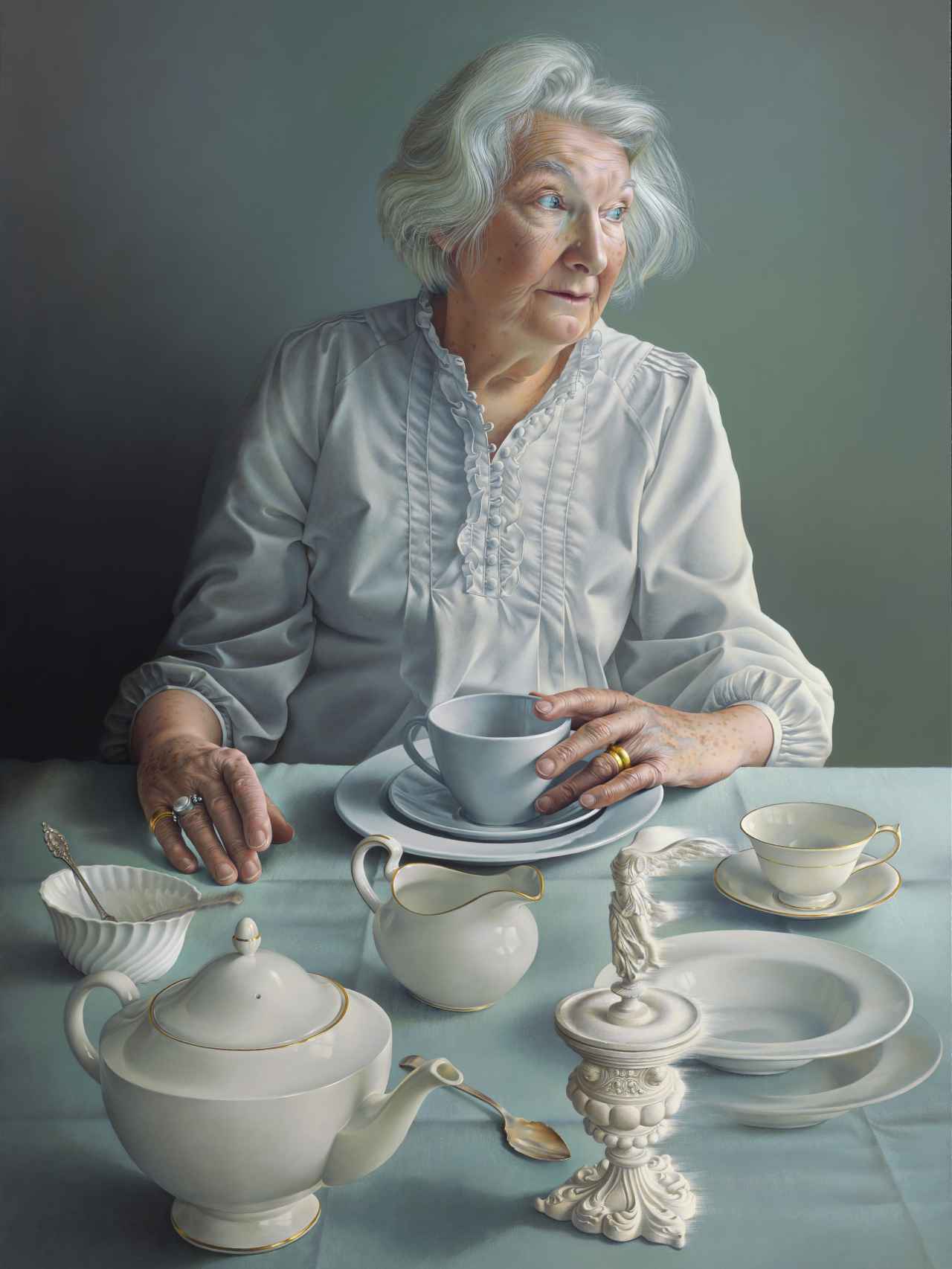 Retrato de Alma, madre de Miriam Escofet, titulado 'An Angel At My Table'.