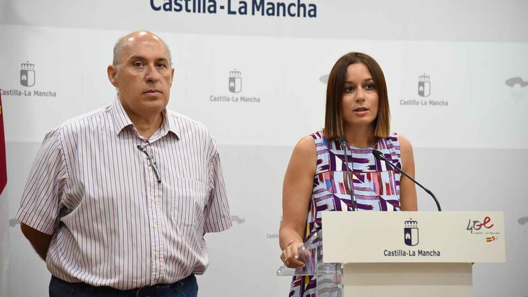 Roberto Perea y Ana Isabel Fernández Samper este miércoles.