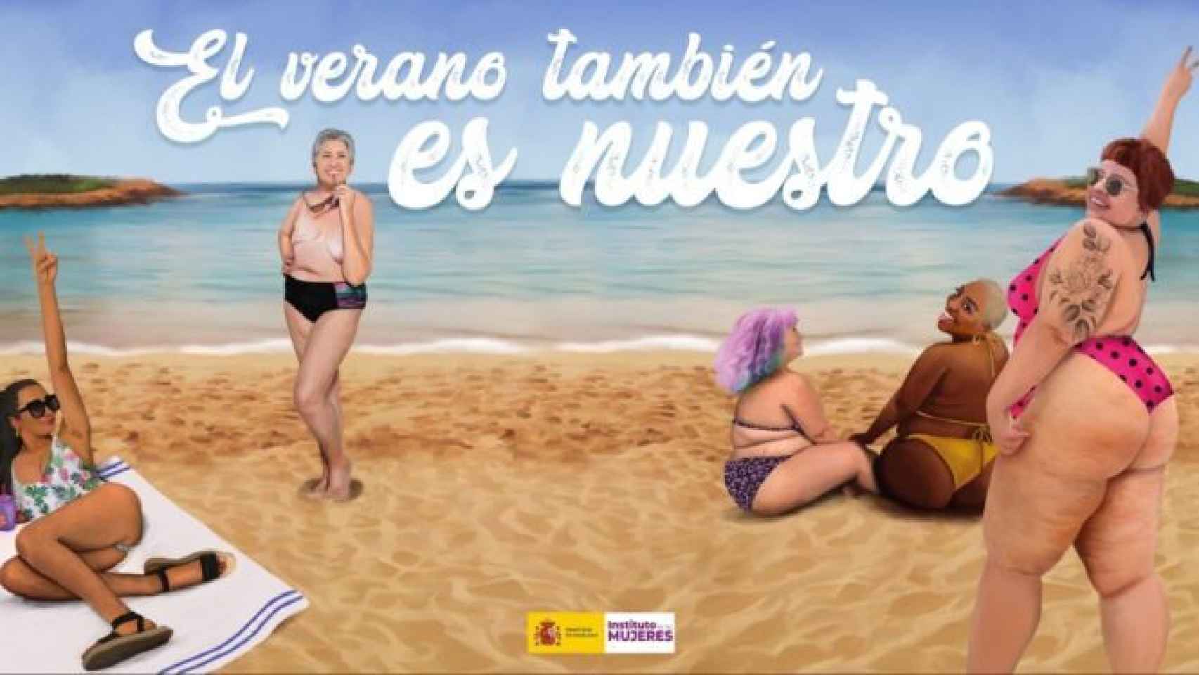 El polémico cartel de Igualdad en defensa de los cuerpos no-normativos.