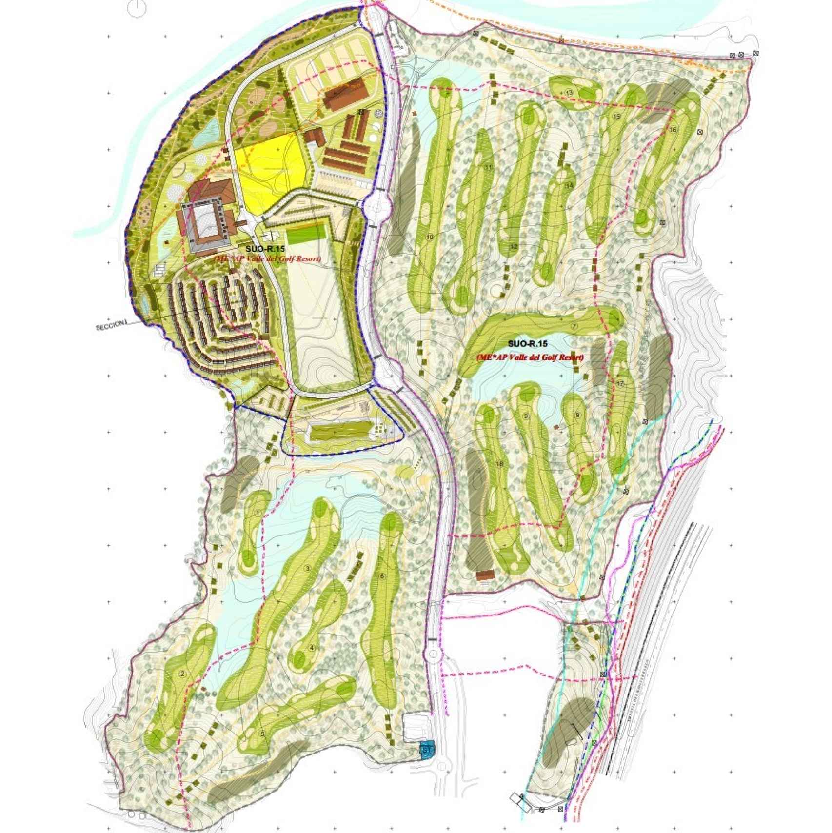Ordenación de los terrenos elegidos para el proyecto de Mijas.