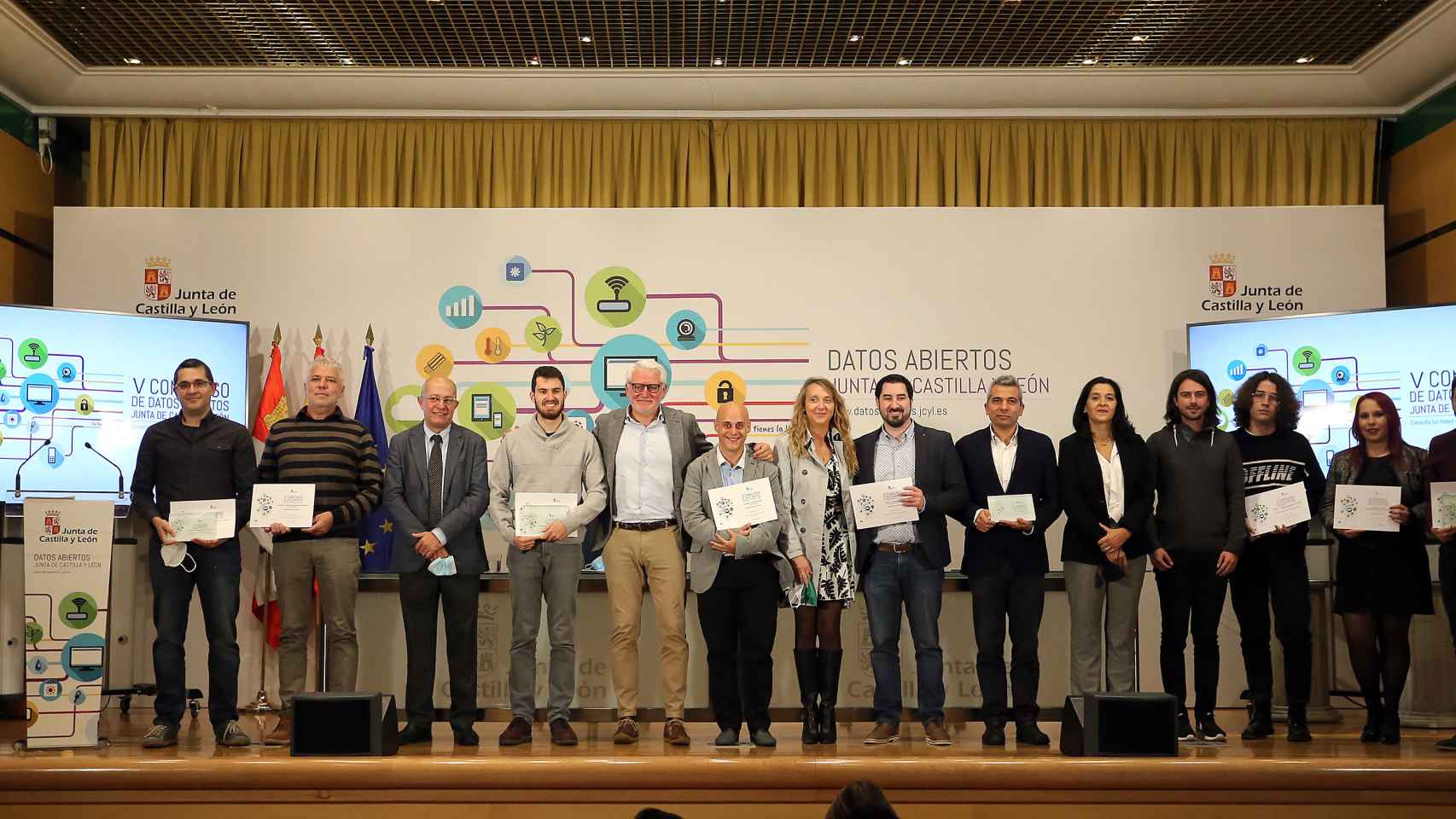 Entrega de la última edición de los Premios Datos Abiertos de la Comunidad de Castilla y León, en noviembre de 2021.