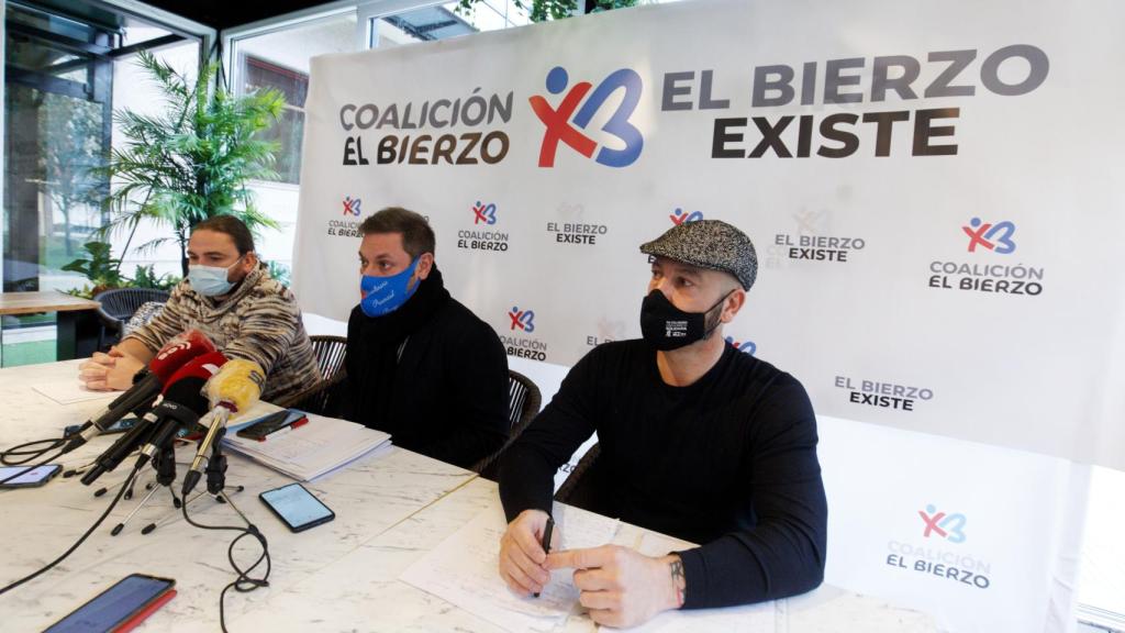 Presentación del partido bercianista Coalición por el Bierzo de cara a las últimas elecciones autonómicas, el pasado mes de enero.