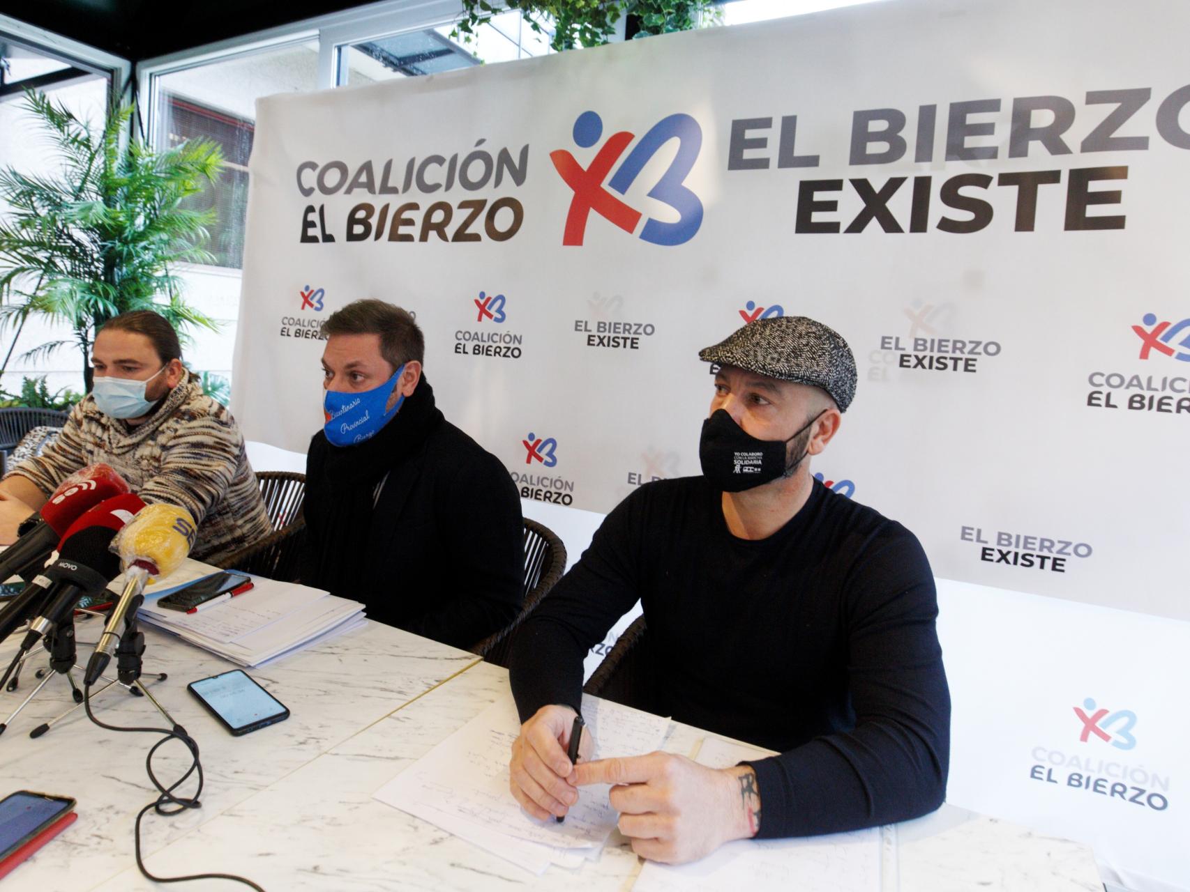 Presentación del partido bercianista Coalición por el Bierzo de cara a las últimas elecciones autonómicas, el pasado mes de enero.