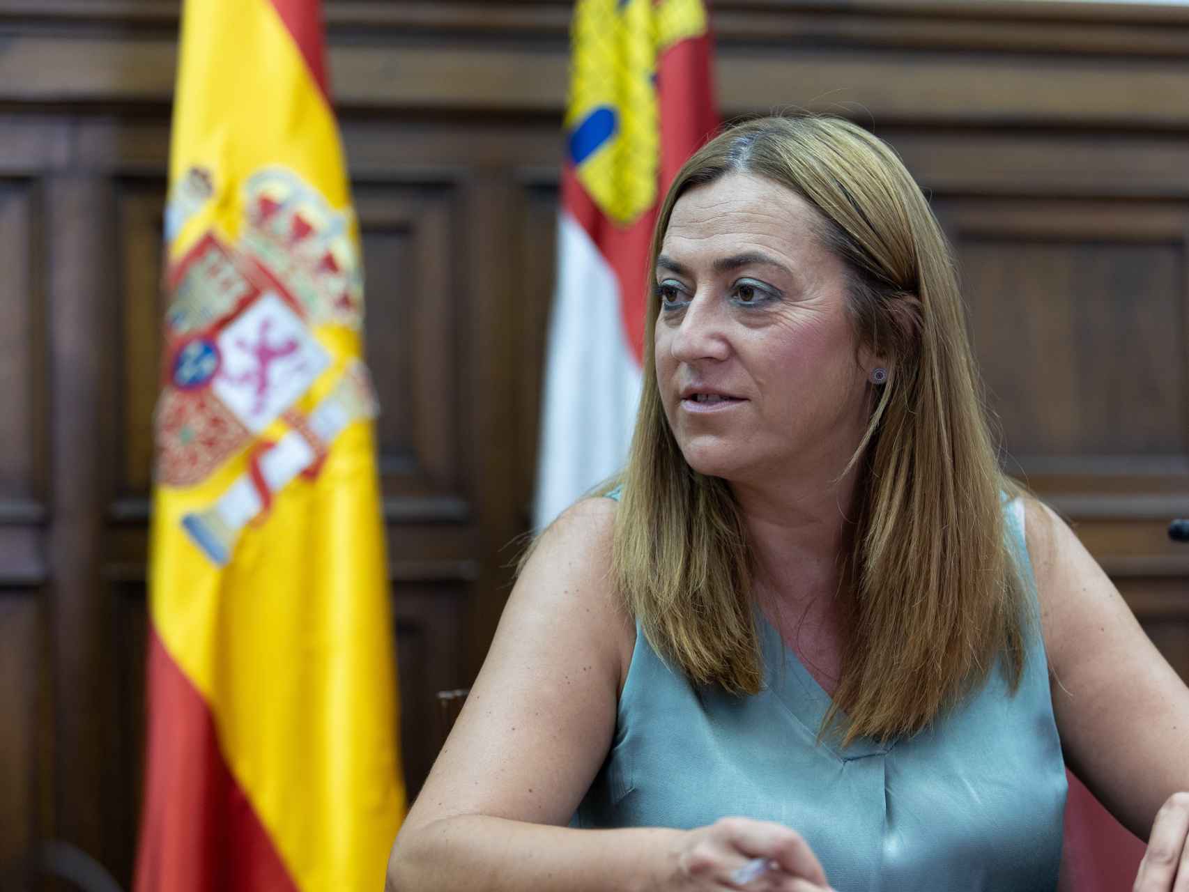 La delegada del Gobierno en Castilla y León, Virginia Barcones, en una imagen de archivo.