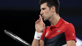 Novak Djokovic durante un partido