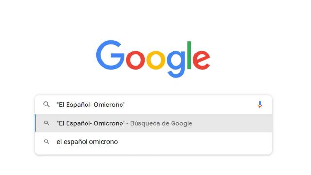 Búsqueda con comillas en Google