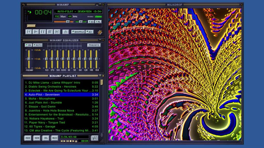 Las visualizaciones son una de las características más llamativas de Winamp