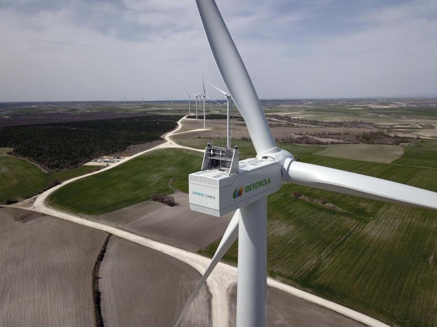 Un aerogenerador en Castilla y León.