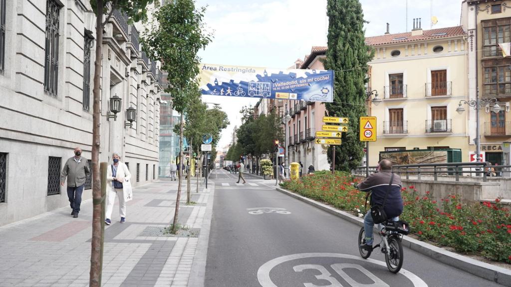 Celebración del día sin coche en Valladolid