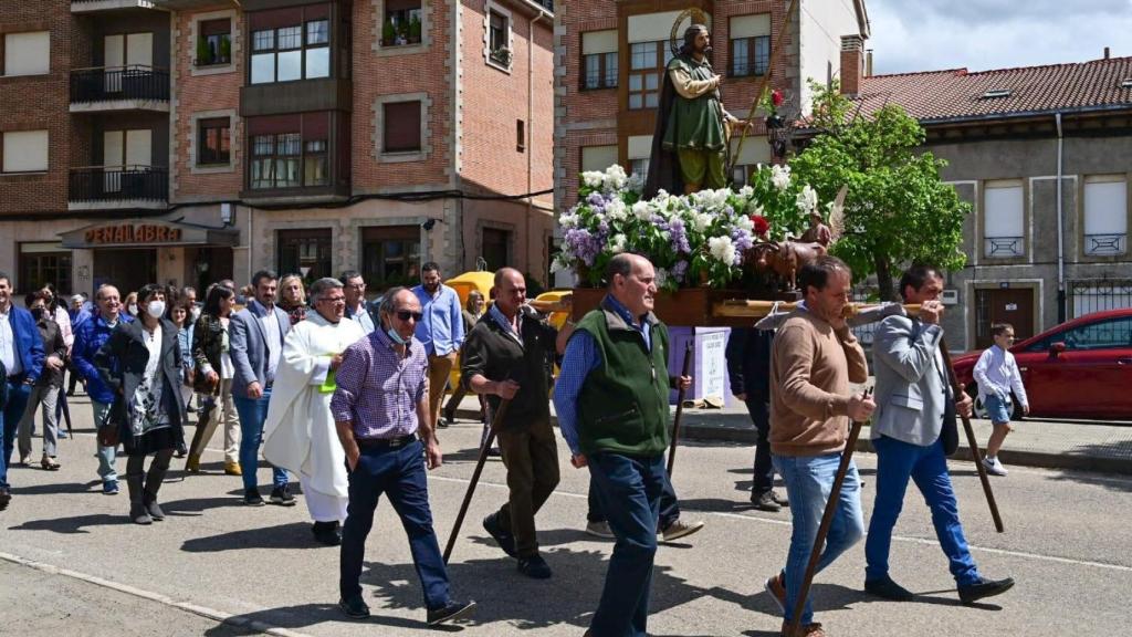 Imagen de archivo de una procesión de Cervera de Pisuerga