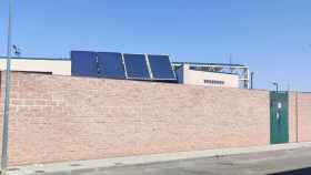 Placas solares en un edificio