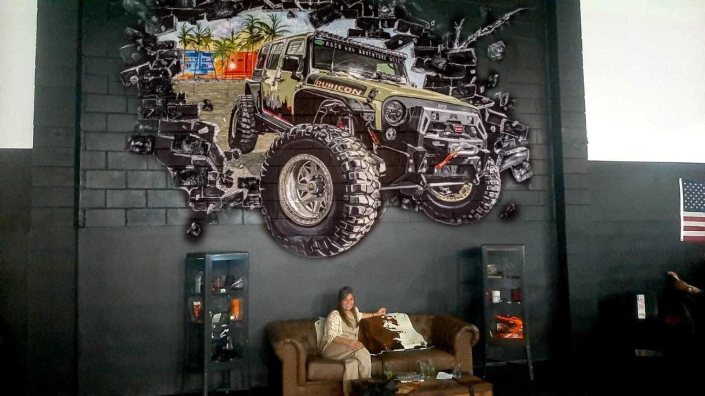 Mural de la empresa Roco 4x4 España realizado por Ana González