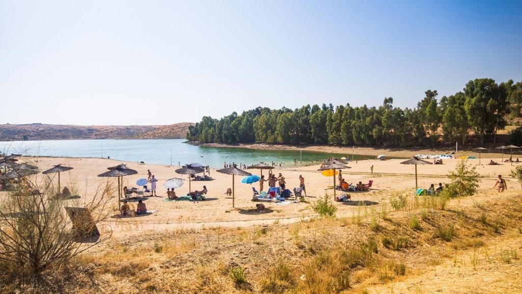 Playa de la isla del Zújar.