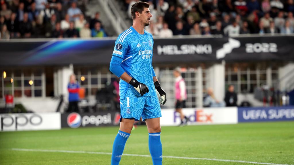 Thibaut Courtois en la Supercopa de Europa.