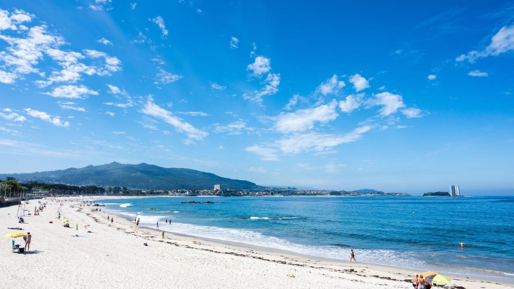 Playa de Samil, en Vigo.