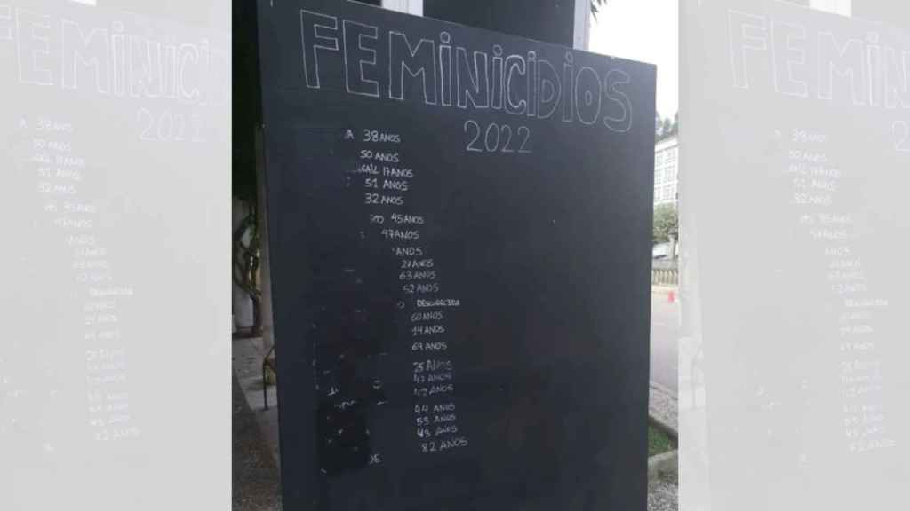 Imagen del cartel borrado de la Asemblea Feminista Paxaretas.