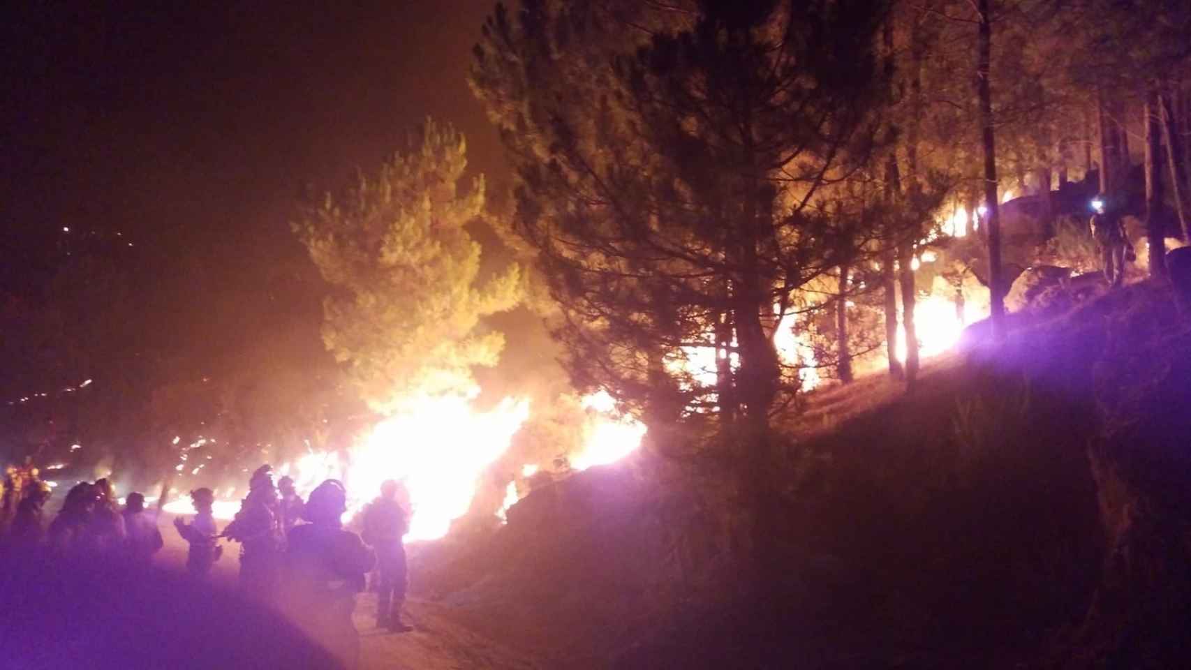 Incendio de Santa Cruz del Valle, en Ávila.