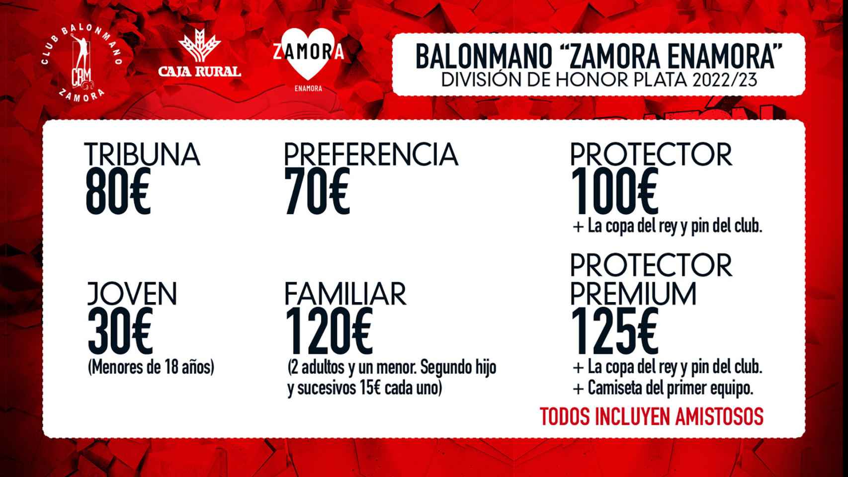 Cartel de la campaña de abonados 'Zamora Enamora'