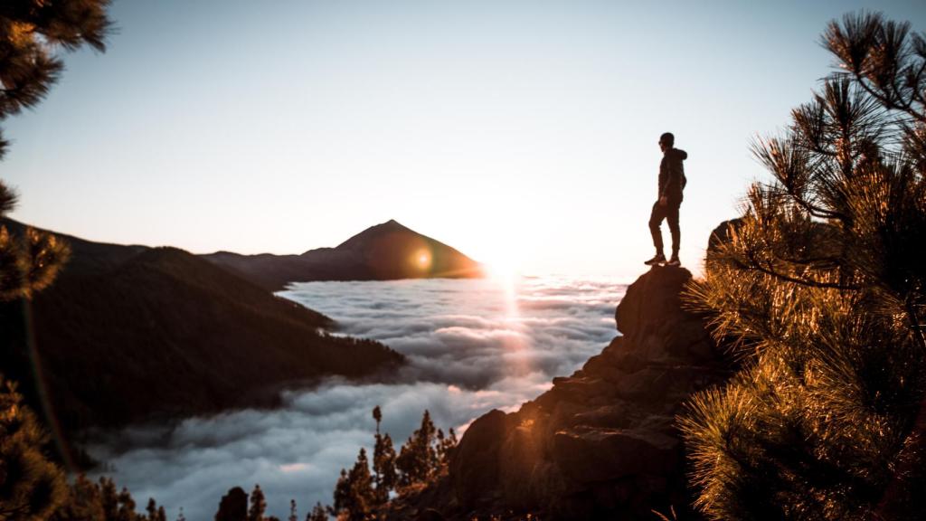 Mirador de Ayosa con El Teide al fondo.