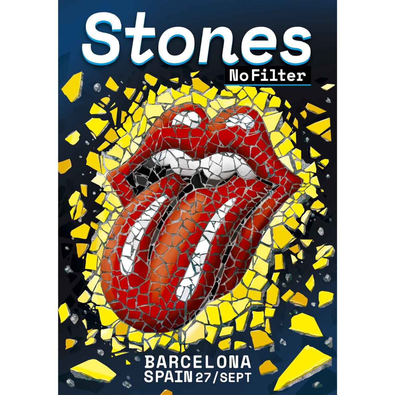 Cartel para el concurso de Instagram de los Rolling Stones.