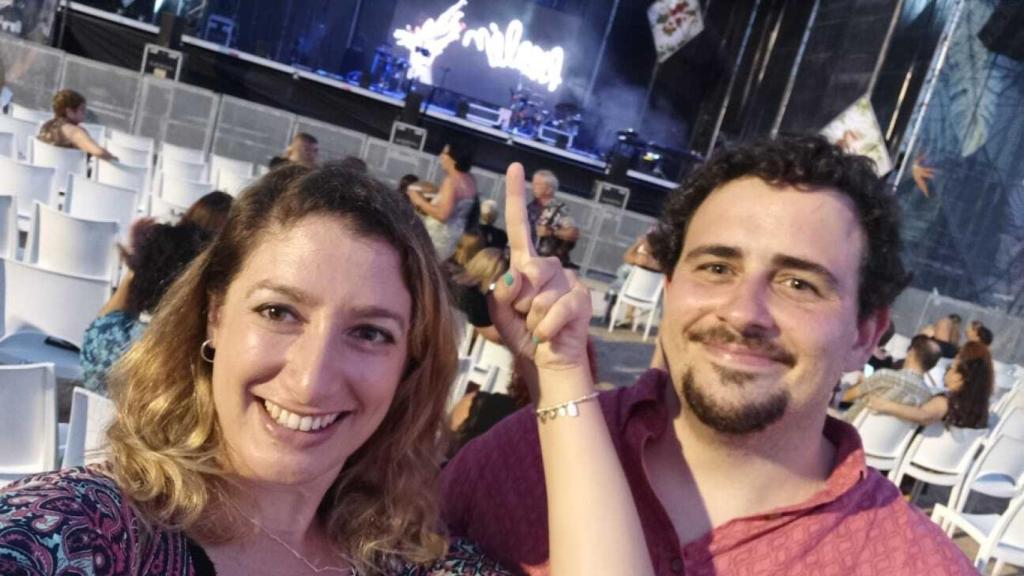 La pareja gaditana en el concierto de Rozalén.