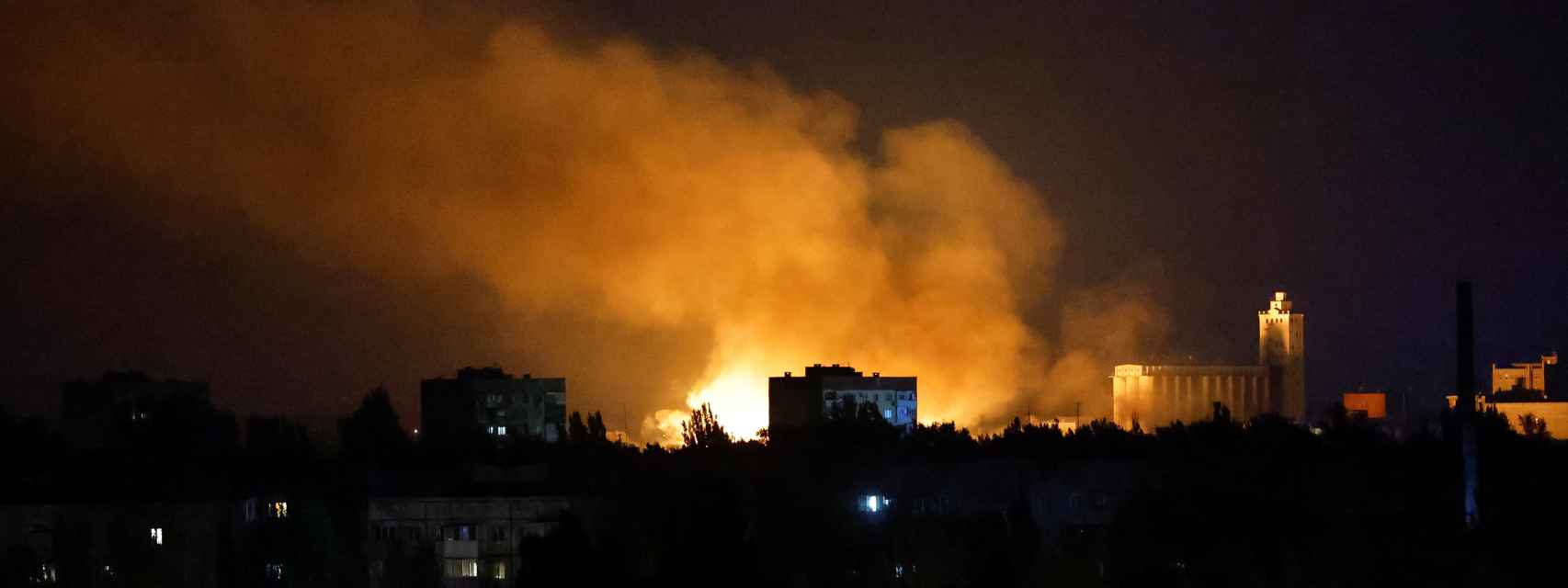 Una explosión en Donetsk.